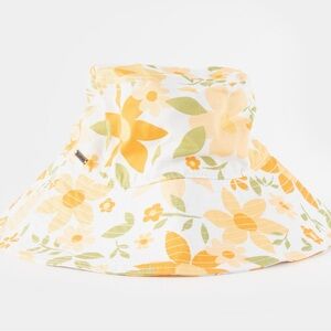 Billabong Time to Shine White Floral Print Bucket Hat